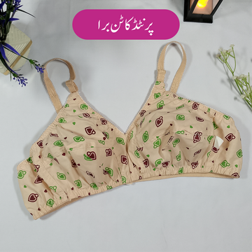 Printed Cotton Bra